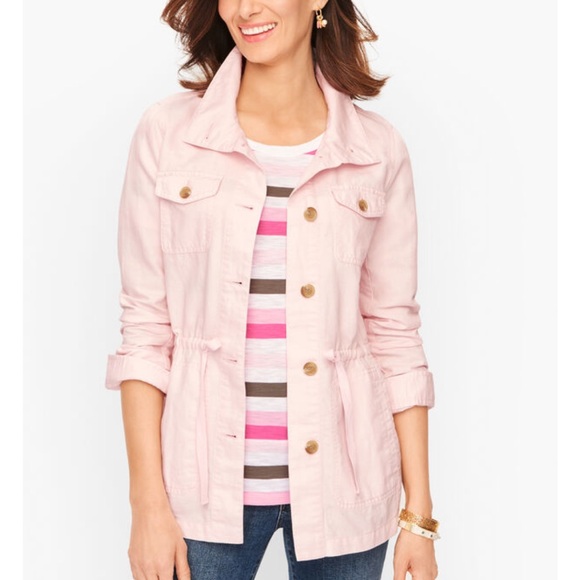 Talbots Jackets & Blazers - Talbots Light Pink Utility Jacket